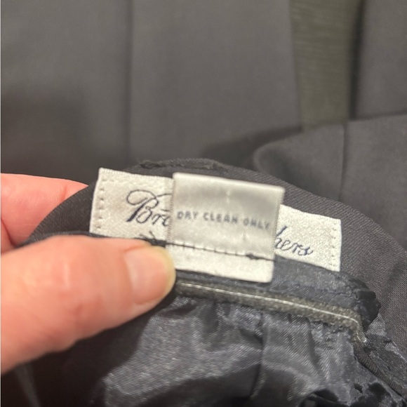 Brooks Brothers Brookease 100% Wool black lined dress pant size 12 - Picture 8 of 9